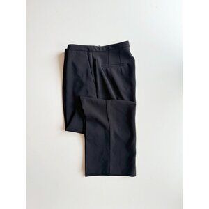Aritzia BABATON Black Crepe High Rise Tapered Leg Ankle Trousers Pants, Size 8